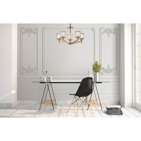 Lamp with a universal mount 5x60W E27, size 63x63x37/90 cm-1