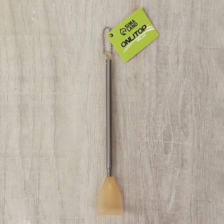 Massager - Chesalka, with a sliding handle, with a suspension, 20/42 cm, yellow color-8