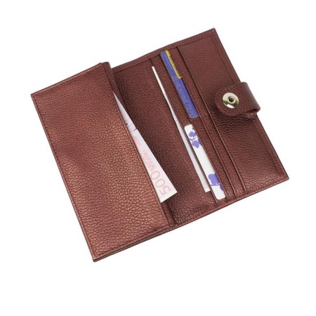 N/k wallet, magnet, pockets 14, d/coins 1, departments 5, Bordeaux metallic-2
