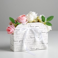 Carriage for flowers folding I love you, 17 × 13 × 7 cm