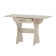Folding table with a drawer, 600 (1200) × 570 × 750 mm, the color of the sonoma oak
