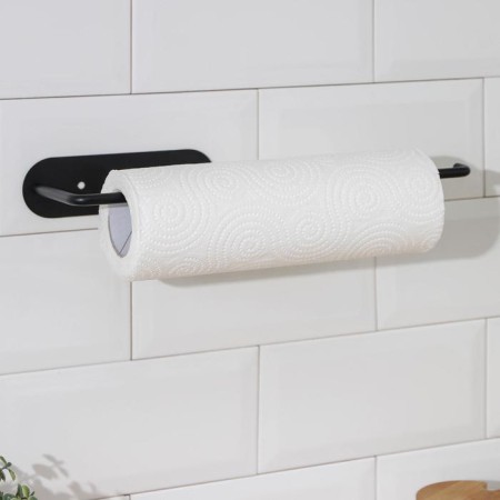 Holder for paper towels of a suspended share 26 × 1.5 × 12 cm, black color