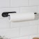 Holder for paper towels of a suspended share 26 × 1.5 × 12 cm, black color