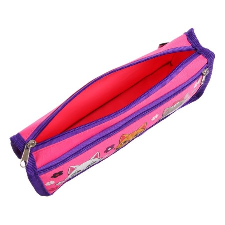 Penal soft, 2 compartments, 80 x 210 x 40 mm, voluminous "cute kittens"-5