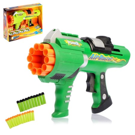 Blaster "Crusher", shoots with soft bullets, MIX color