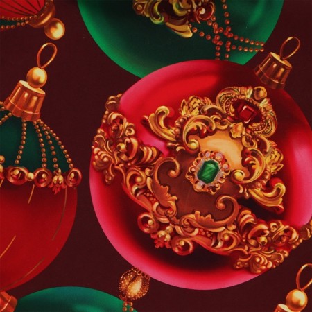 New Year. New Year's gift package for a bottle, packaging "balls", 12 x 36 x 8.5 cm.-2