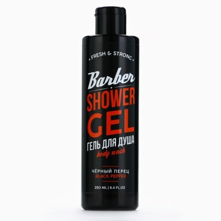Shower gel, 250 ml, black pepper aroma, Hard line-1