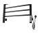 Domoterm electric heated towel rail "Cuba" P8, 500x800 mm, right, black matte