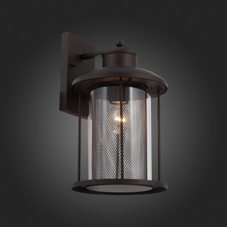 Street wall lamp ST LUCE. SL080.401.01. Lastero. 1x60 W, E27, 23x39.2 cm, dark coffee color-2