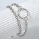 Bracelet Metal "Chain" on the ring, color silver, 21 cm