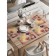 A set of napkins for setting the table “Morning with tulips”, rectangular, rounded edges, size 30x46 cm, 4 pcs