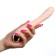 Massage vibrator, 10 modes, 22 x 3 cm, USB ZU, pink