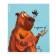Notebook of 48 sheets in the Erichkrause cell "Happy Capy,", matte lamination, an offset block 100%, mix