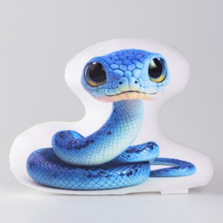 New Year. Anti -stress toy "snake" blue-2