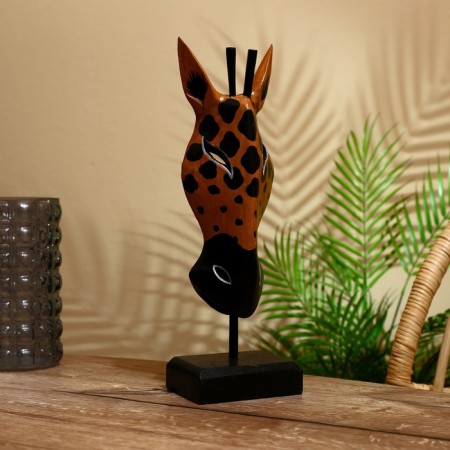 Mask "Zebra" on a stand, Albezia 40 cm