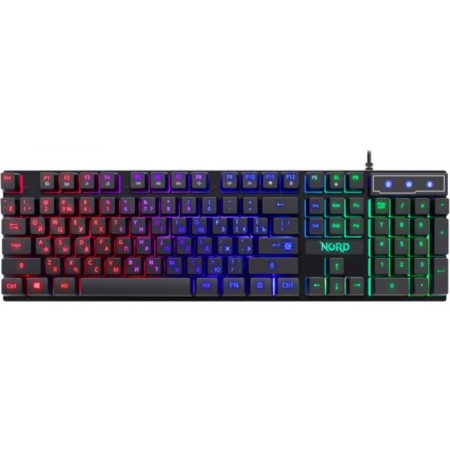 The keyboard set and the Defender Nord GS-959 mouse, wire, backlight, 2400 dpi, USB, black-1