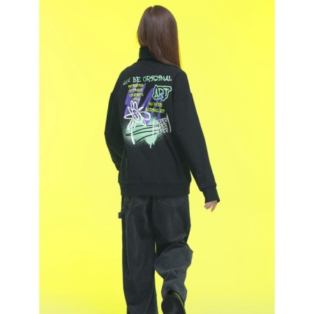 Jumper for girls, height 122 cm, black color-7
