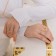 Ring set 5 pieces "perfect fingers" elegance, white color in gold