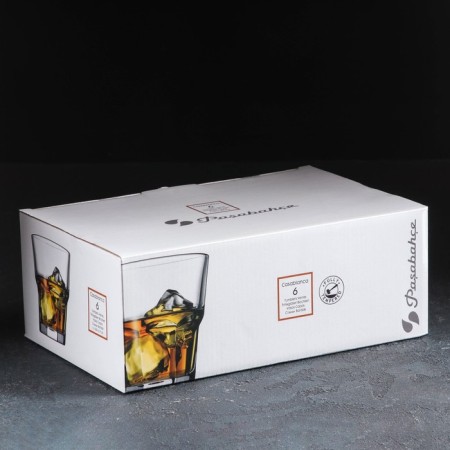 A set of glass glasses CASABLANCA, 265 ml, 6 pcs-1