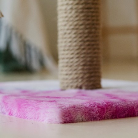 A column-bungee with a sunbed, 35 x 35 x 50 cm, pink-white-1