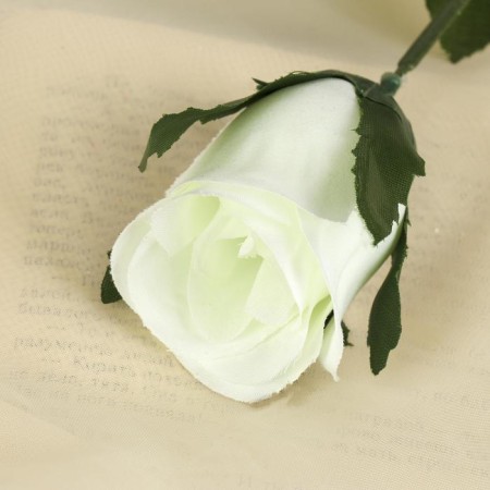 Artificial "rose" 63 cm d-5 cm, white-1