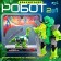 Robot "League of dinobots. Brachiosaurus ", transforms, with metal elements, green color