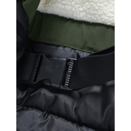 Winter park for a boy, height 140 cm, khaki color-9