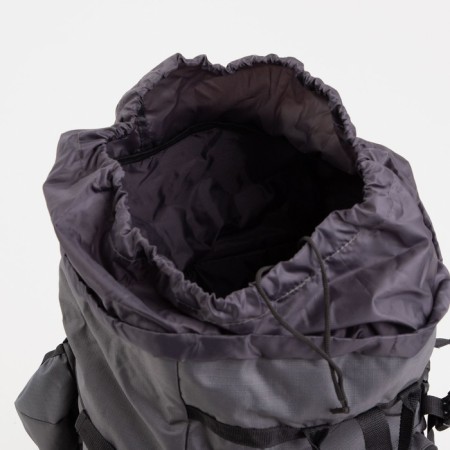 Tourist backpack, TAIF, 70 liters, cord department, outer pocket, 2 side nets, gray -gray color-3