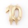 Candle in the cake jubilee "line", number 10, gold metallic, 6.5 cm