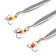 Vertical "Yaman" arrow with a tee, size 40 mm, 2.7 g, color nickel