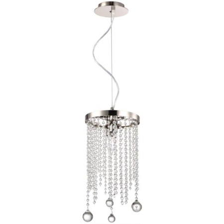 Crystal Smira 2xe14 40W Smir Lamp, size 20x20x36-80 cm, Nickel color