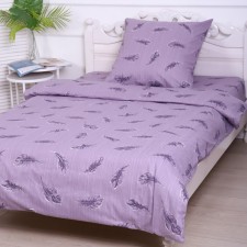 Bed linen 1.5sp Fly, Anthracite color, 150x210cm, 150x210cm, 70x70 cm, calico, 120 g/m, cotton 100%