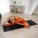 Sangh yoga rug, 173x61x0.3 cm, black color