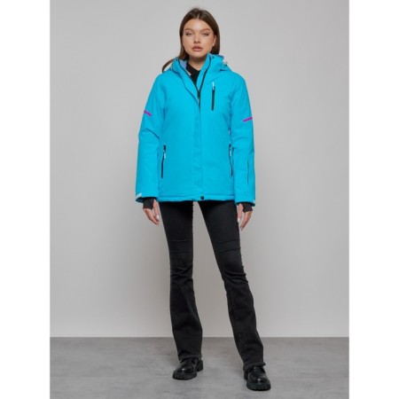 Ski jacket female, size 42, blue color-14