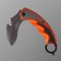 Fighting “Fire” knife 22cm, 82mm blade/2.7mm