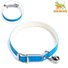 Glossy collar on an elastic band, with a tambourine, 30 x 1 cm, mix of flowers