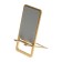 Phone stand, folding, metal, rubberized, yellow