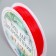 Elastic band for weaving "red" winding 10 m, width 0.8 mm 6.5x6.5x1.3 cm