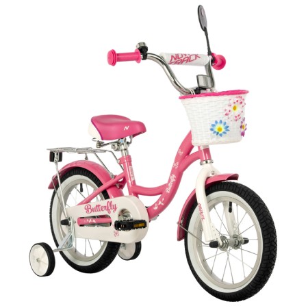 Bicycle 14 "Novatrack butterfly, pink color-1