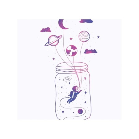 Organizer in a bath on suction cosmos in a bank, for storing toys and trifles, size 33x39 cm-1