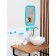 Optima bathroom set, turquoise color