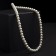 Pearl beads "Bride" ball No. 10, milk color, l = 40 cm