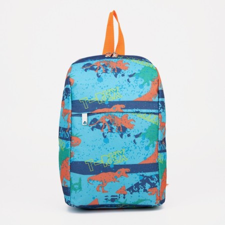 Baby backpack on lightning, 2 external pockets, blue color-1