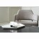 Wendy armchair, 640 × 685 × 740 mm, textured Shenill, color gray color