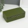 Casket leatherette for jewelry "shallow ripples" olive 10x18x6 cm