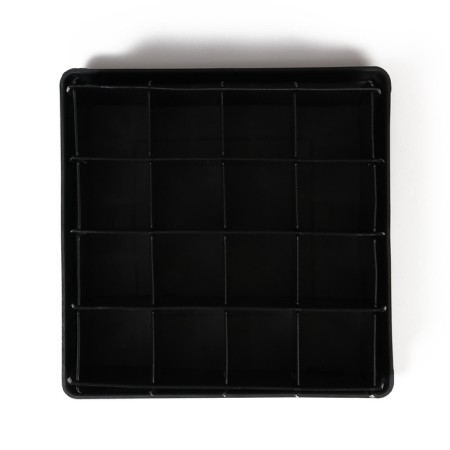 Set for seedlings: plastic inserts on 16 cells, 130 ml, plastic black pallet, 26.5 × 26.5 × 3 cm-7