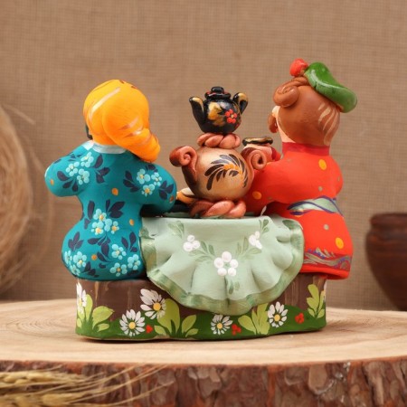 Kovrov toy "Tea Party Baryshnya with a Cavalier", ceramics-2