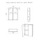 Modular cabinet in the bathroom iceberg norm 50, 2 doors