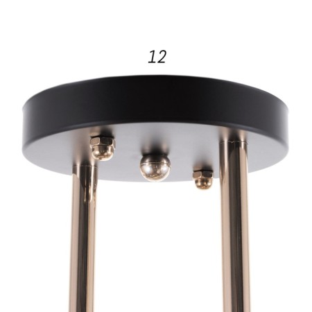 Chandelier 2007/3 E27 60W gold+black 46x12x25 cm Bayerlux-4