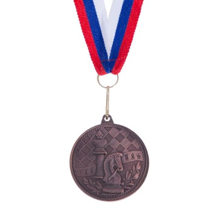 Medal thematic "chess", bronze, d = 4 cm-2